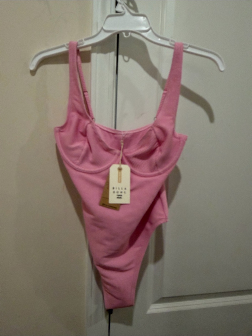 Billabong Tanlines Emma Underwire One-Piece Swimsuit - Pink Dream -Size M/10 NWT - Picture 5 of 11